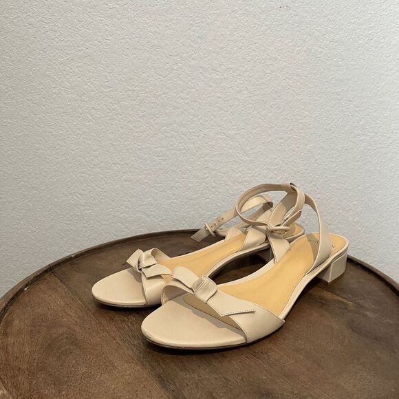 Alexandre Birman Clarita 30 Eggshell Ankle Strap Sandals Women's Size 42 US 12 - Picture 1 of 9